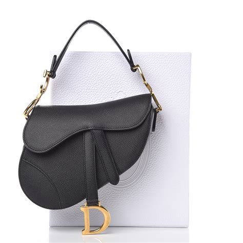 dior black saddle matte calfskin pouch|Saddle Bag Black Grained Calfskin .